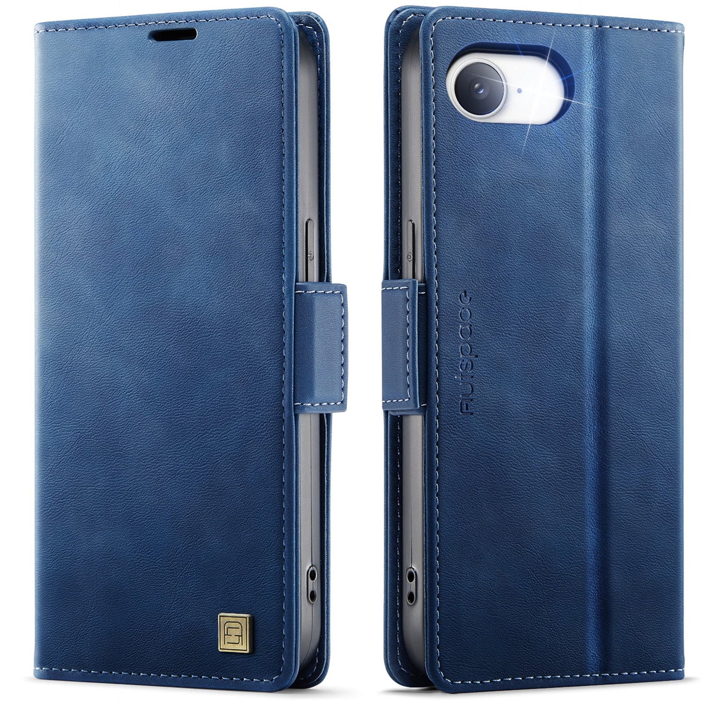 New RFID Blocking Card Holder Wireless Charging Leather Phone Case for iPhone