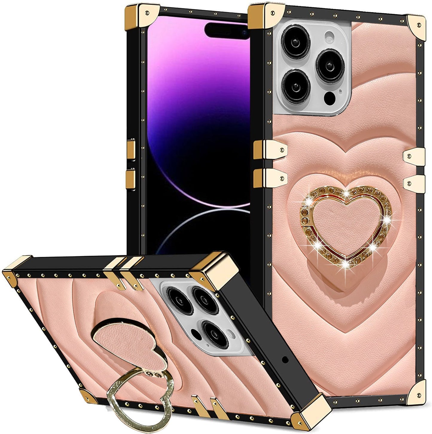 New Love Bracket Anti-fall Phone Case for iPhone