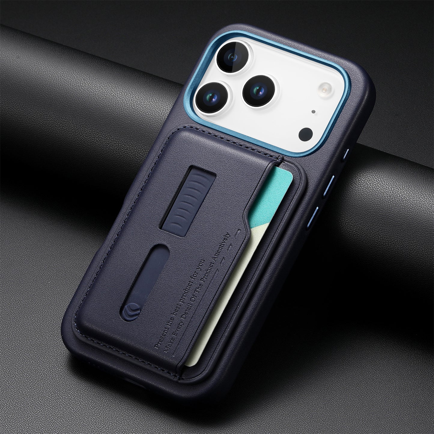 New Card Holder Hidden Wrist Strap Magasfe Phone Case for 17 Pro Max