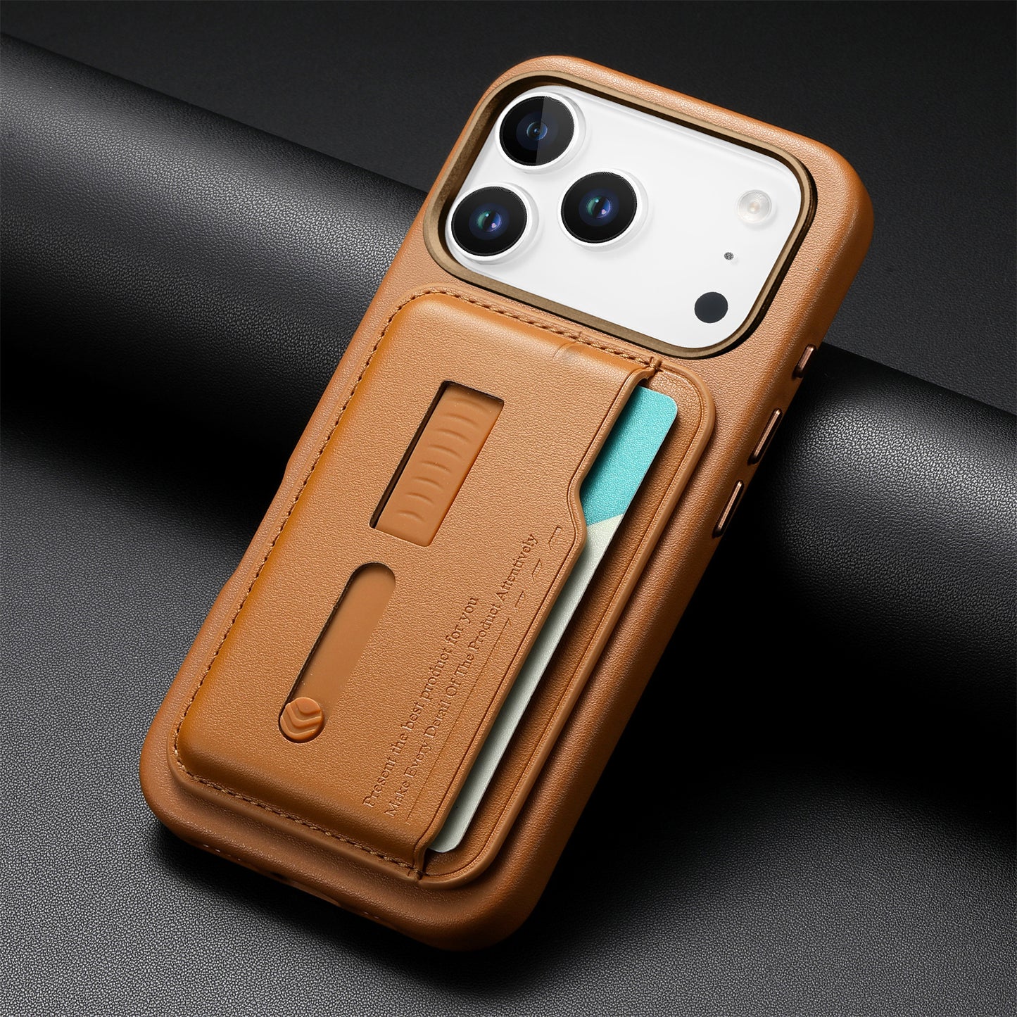 New Card Holder Hidden Wrist Strap Magasfe Phone Case for 17 Pro Max