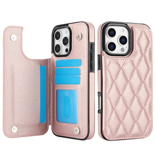 New RFID Blocking Card Holder Leather Phone Case for iPhone 16/16e/16 Pro/16 Plus/16 Pro Max
