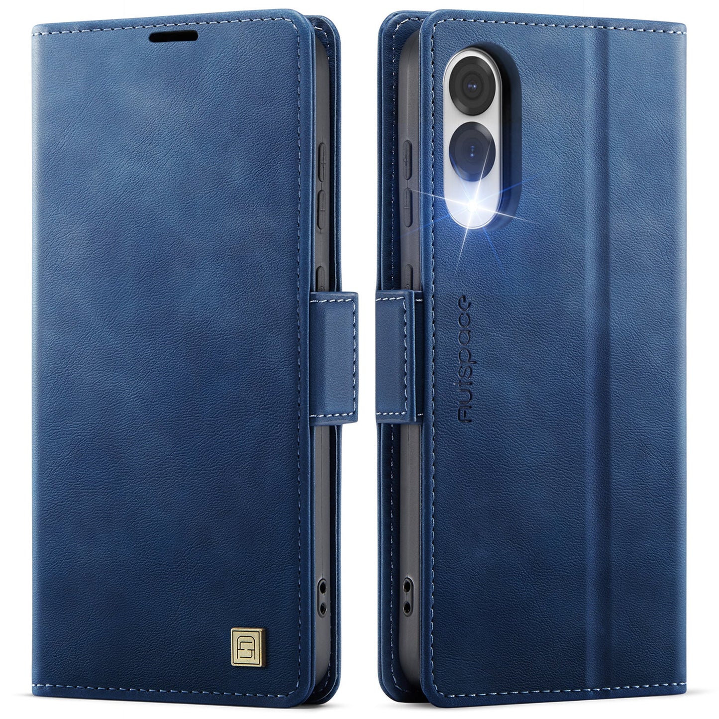 New RFID Blocking Card Holder Wireless Charging Leather Phone Case for Samsung