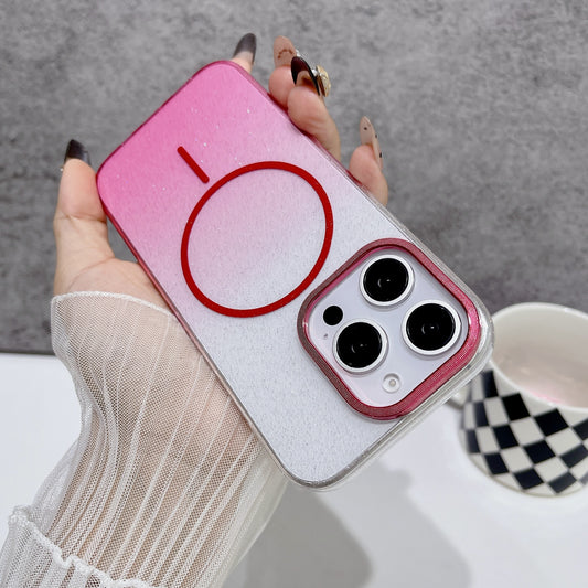 New Starry Sky Glitter Magnetic Phone Case for iPhone