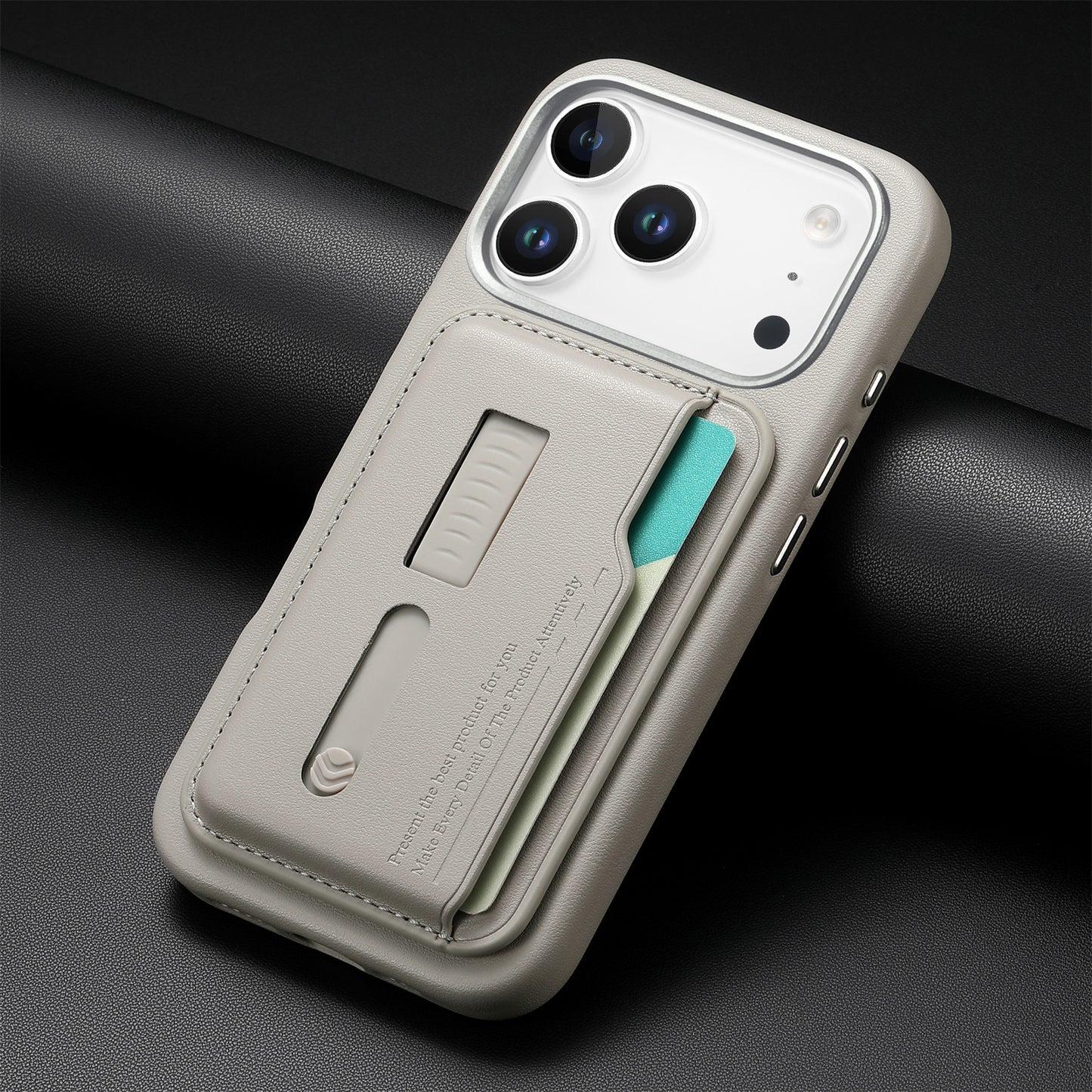 New Card Holder Hidden Wrist Strap Magasfe Phone Case for 17 Pro Max